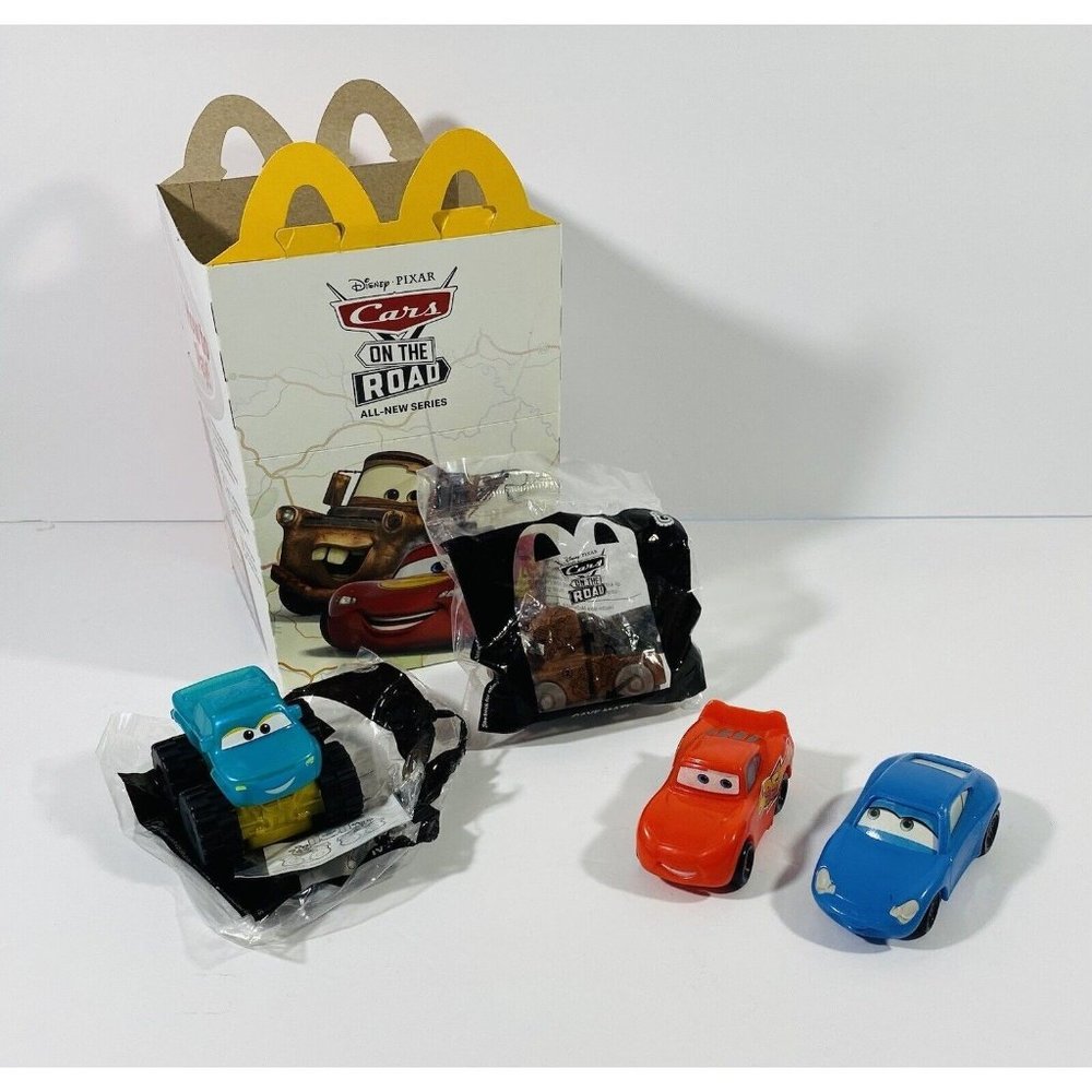 Cars On The Road McDonalds Happy Meal Toys Disney Mater Ivy Lightning McQueen